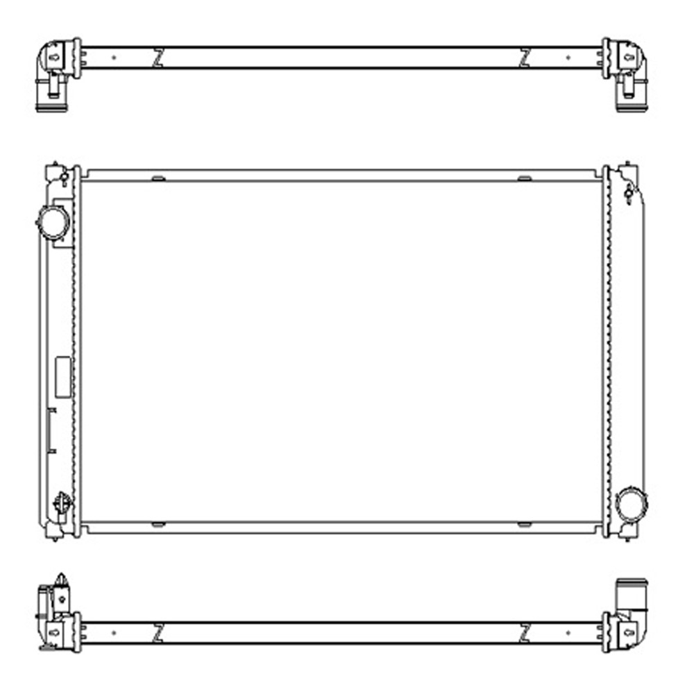 Radiator For 15-21 Lexus NX300h, 16-18 Toyota RAV4