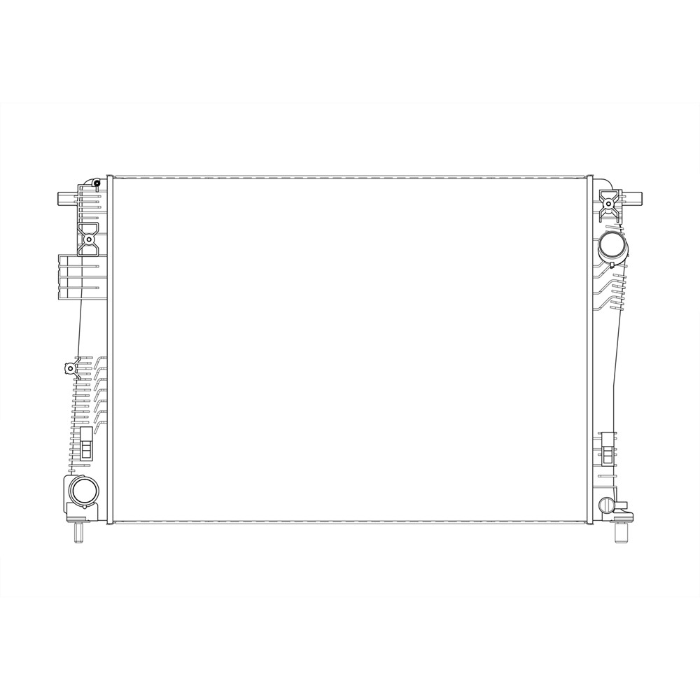 Radiator For 21-23 Chrysler Grand Caravan, 17-25 Chrysler Pacifica, 20-24 Chrysler Voyager