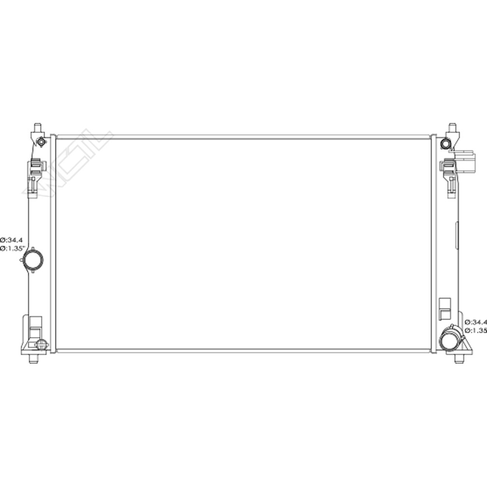 Radiator For 19-22 Toyota C-HR, 20-22 Toyota Corolla