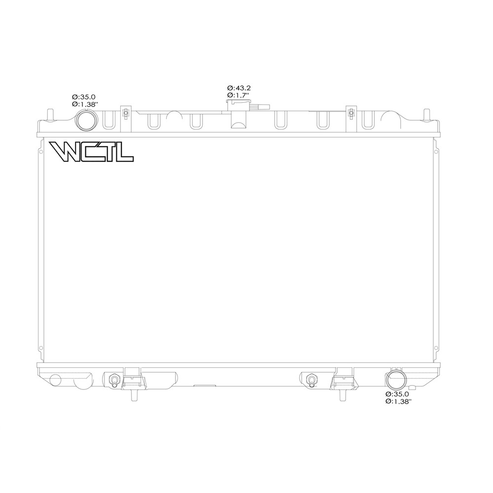 Radiator For 00-01 INFINITI I30, 02-04 INFINITI I35, 00-03 Nissan Maxima