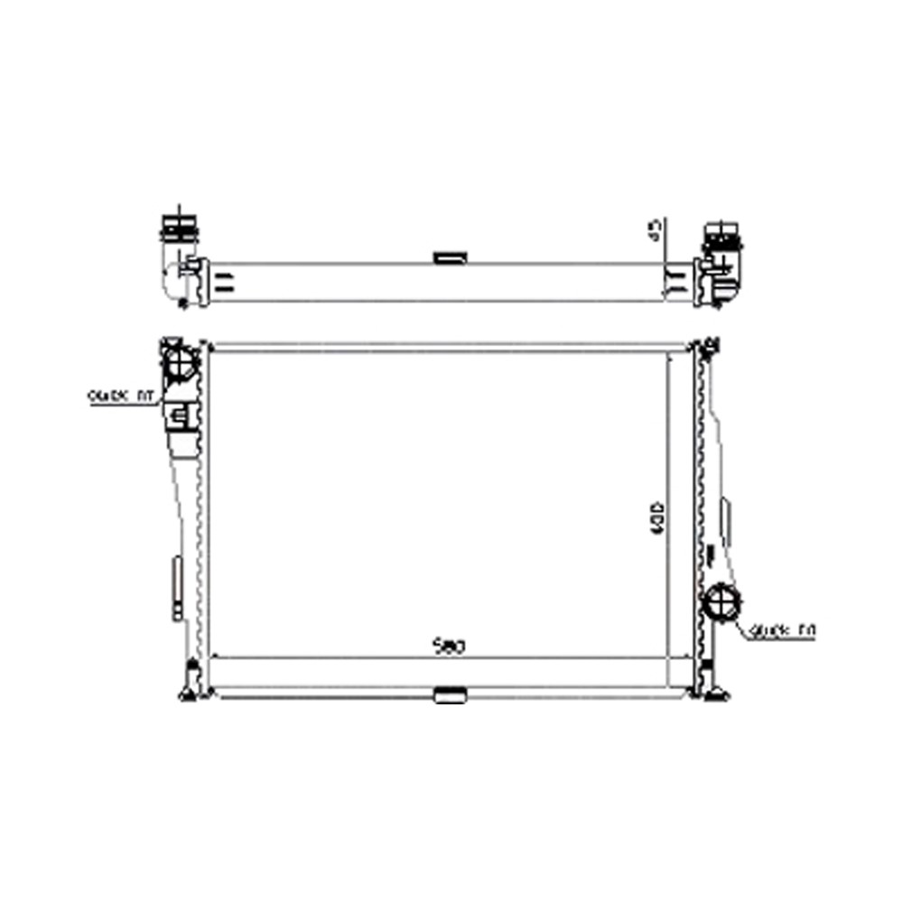 Radiator For 01-06 BMW M3