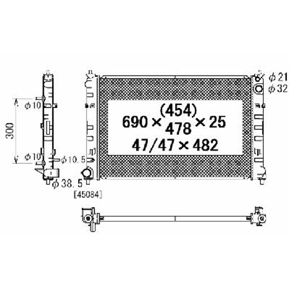 Radiator For 02-06 Mazda MPV