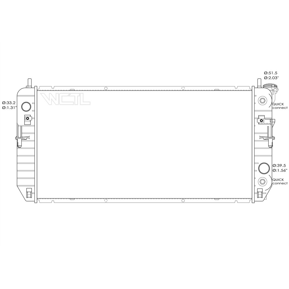 Radiator For 06-08 Buick Lucerne