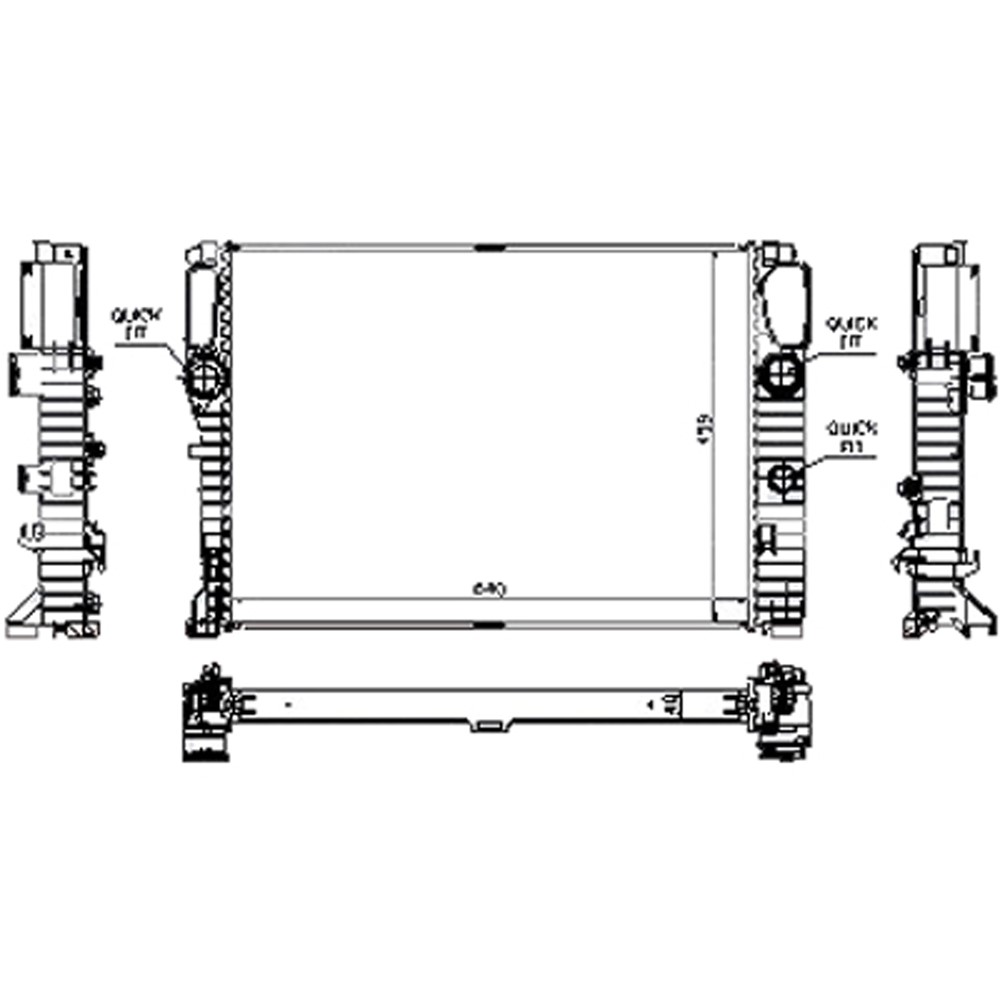 Radiator For 2003-2011 Mercedes-Benz