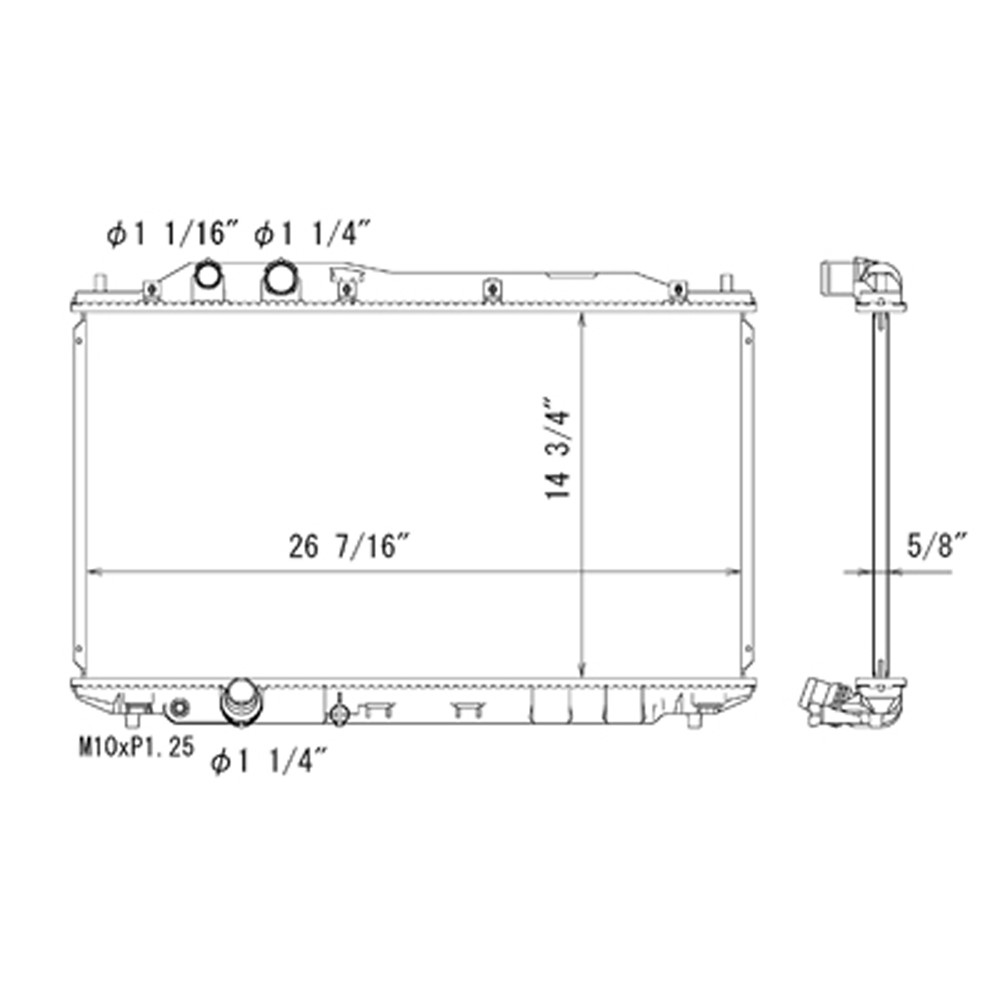 Radiator For 06-11 Honda Civic