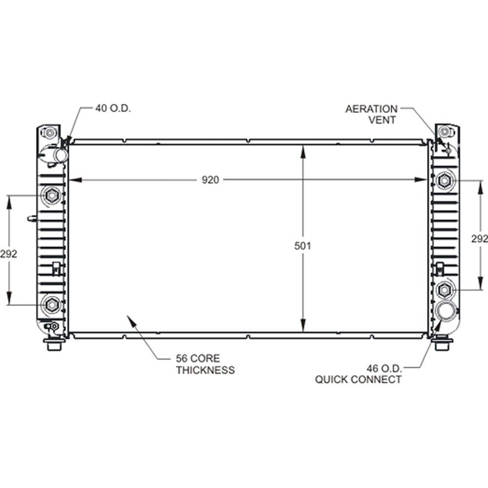 Radiator For 2003-2007 Chevrolet GMC
