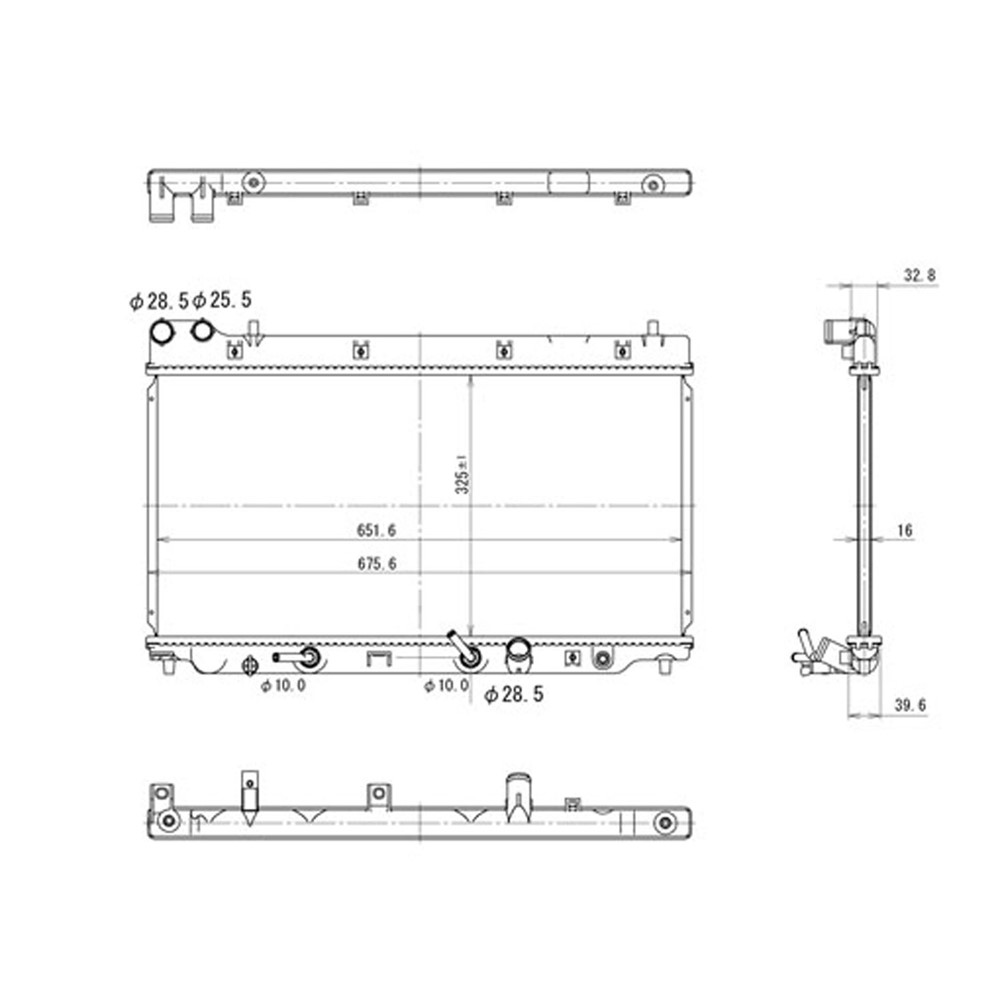 Radiator For 07-08 Honda Fit