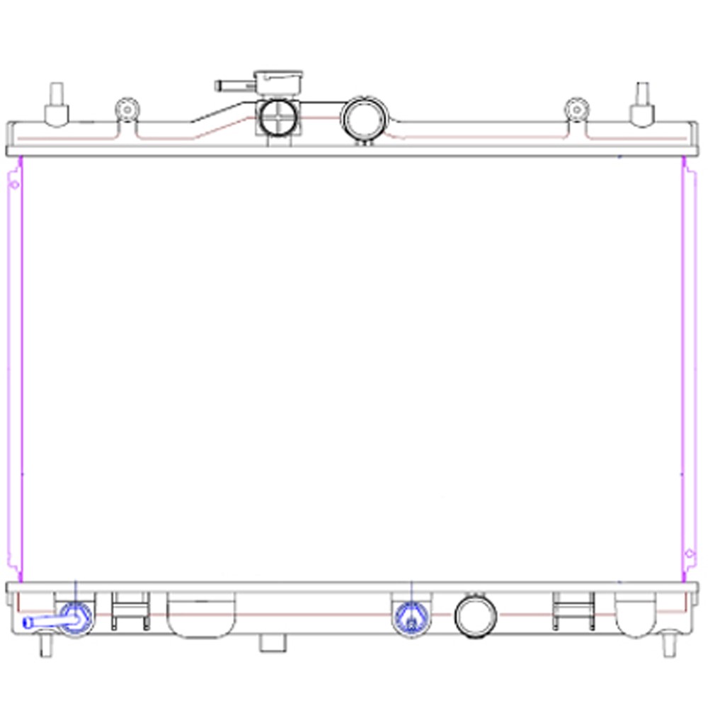 Radiator For 07-12 Nissan Versa