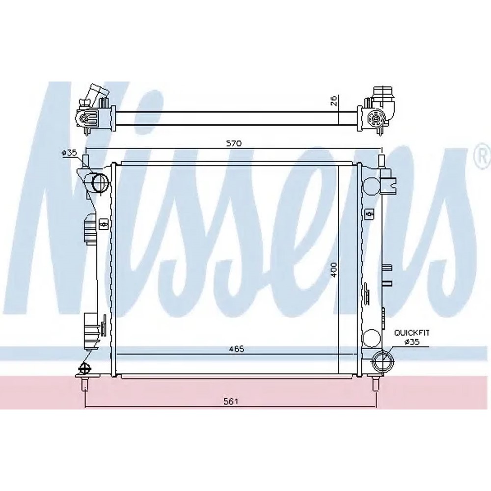 Radiator For 13-17 Hyundai Veloster