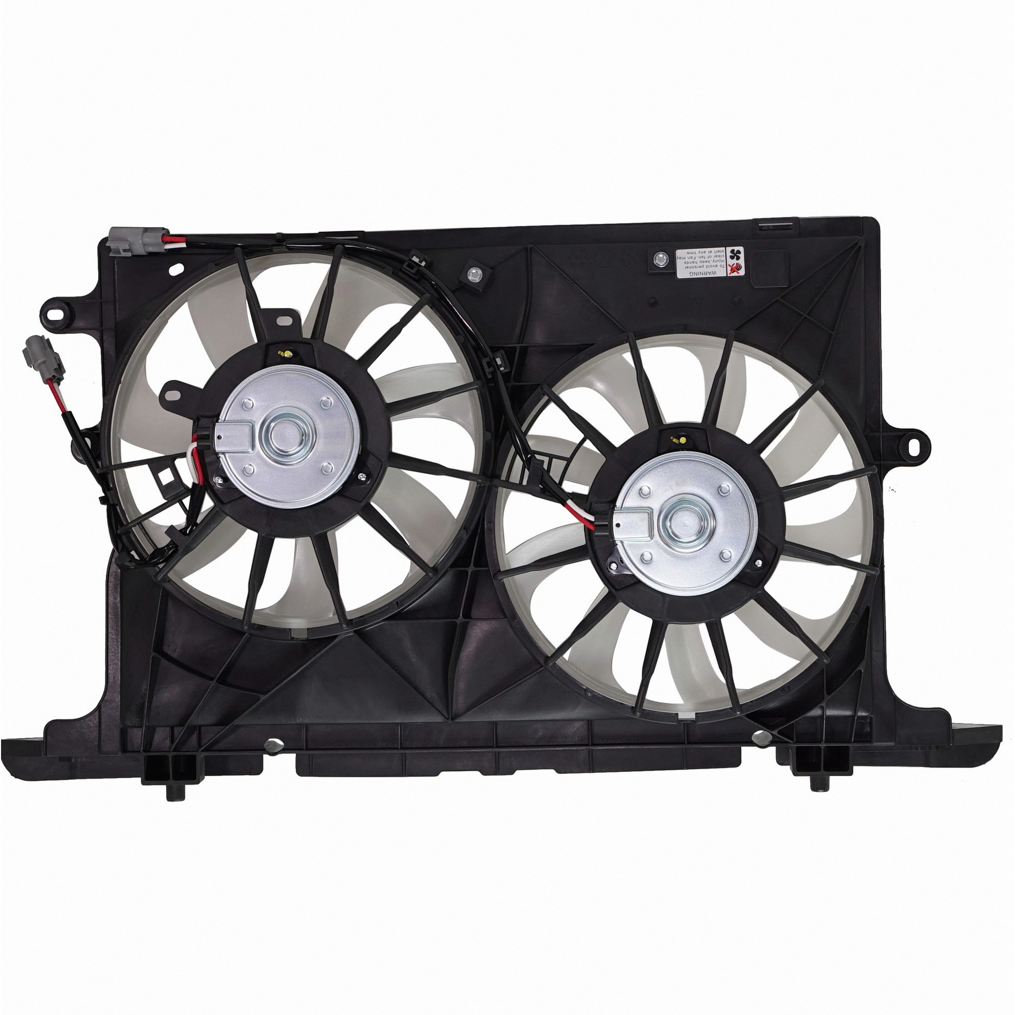Dual Radiator And Condenser Fan Assembly For 08-15 Scion xB
