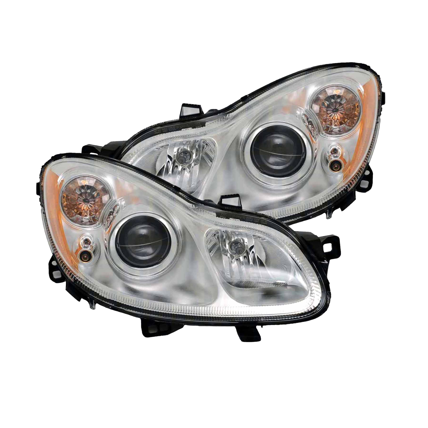 Headlight Set For 08-13 Smart Fortwo