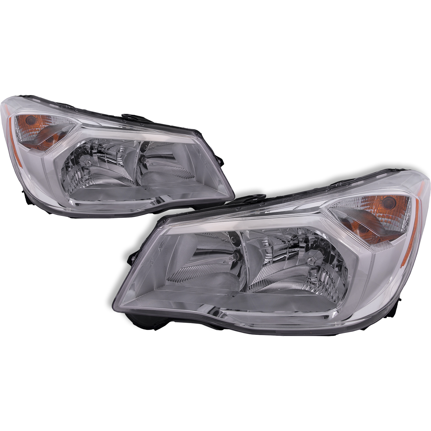 Headlight Set For 14-16 Subaru Forester; CAPA Certified