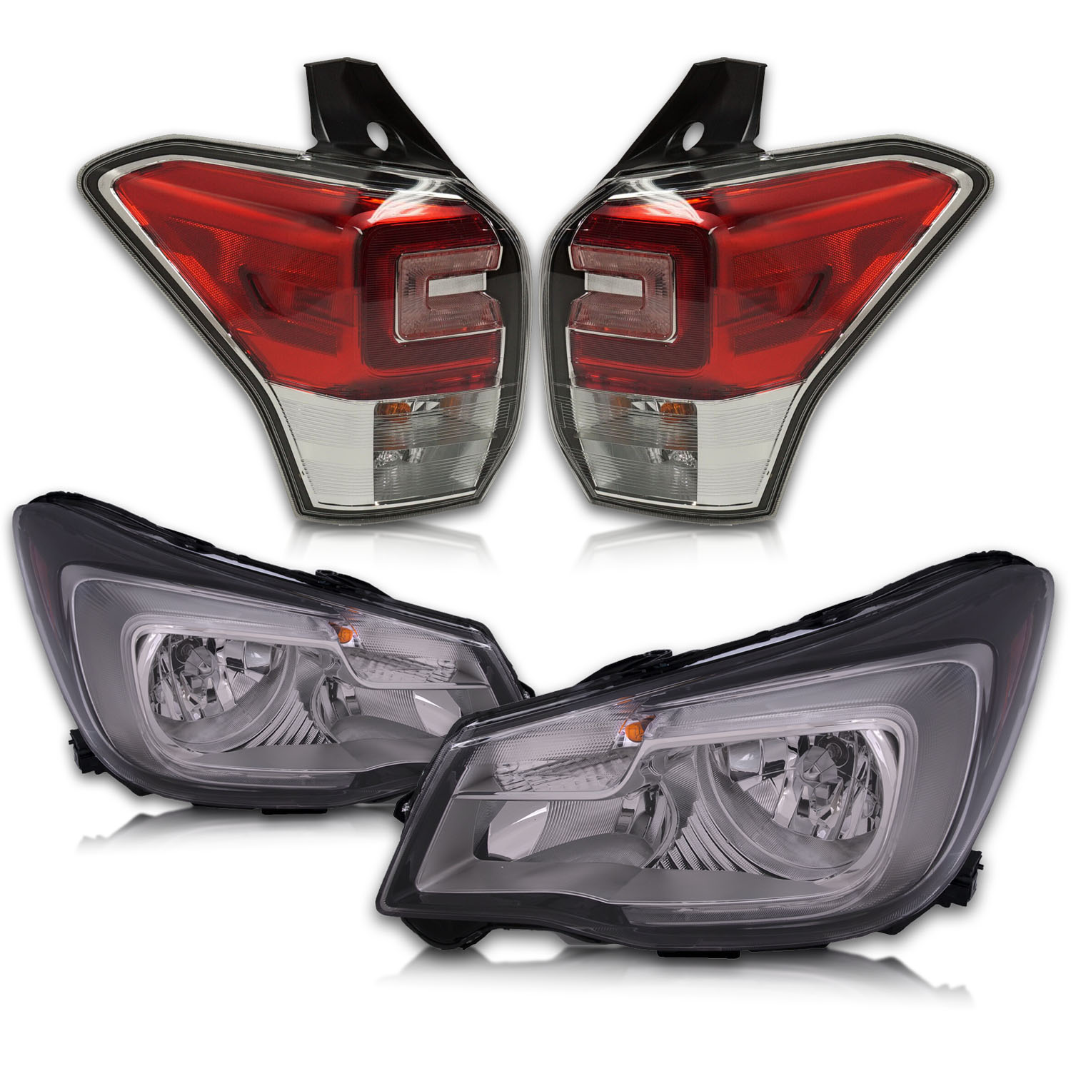 Headlight Set For 17-18 Subaru Forester