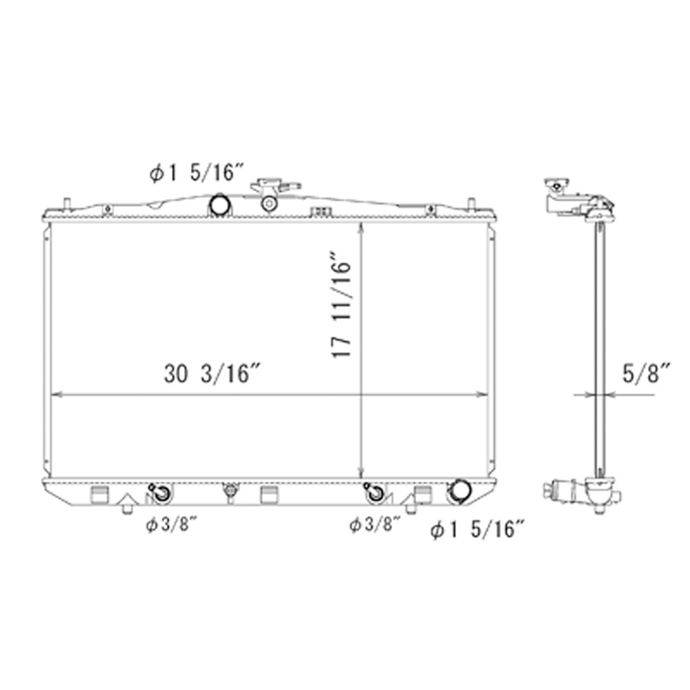 Radiator For 11-16 Toyota Sienna