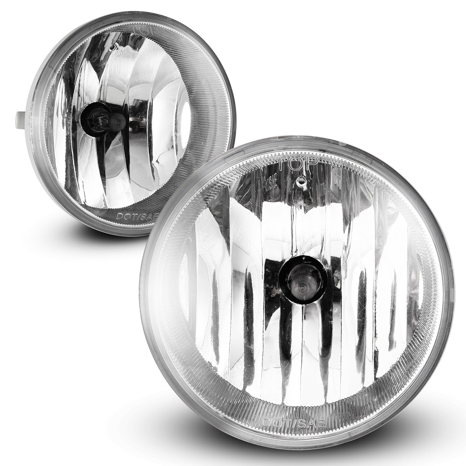Fog Light Set For 08-16 Toyota Sequoia, 04-06 Toyota Solara, 05-11 Toyota Tacoma, 07-13 Toyota Tundra