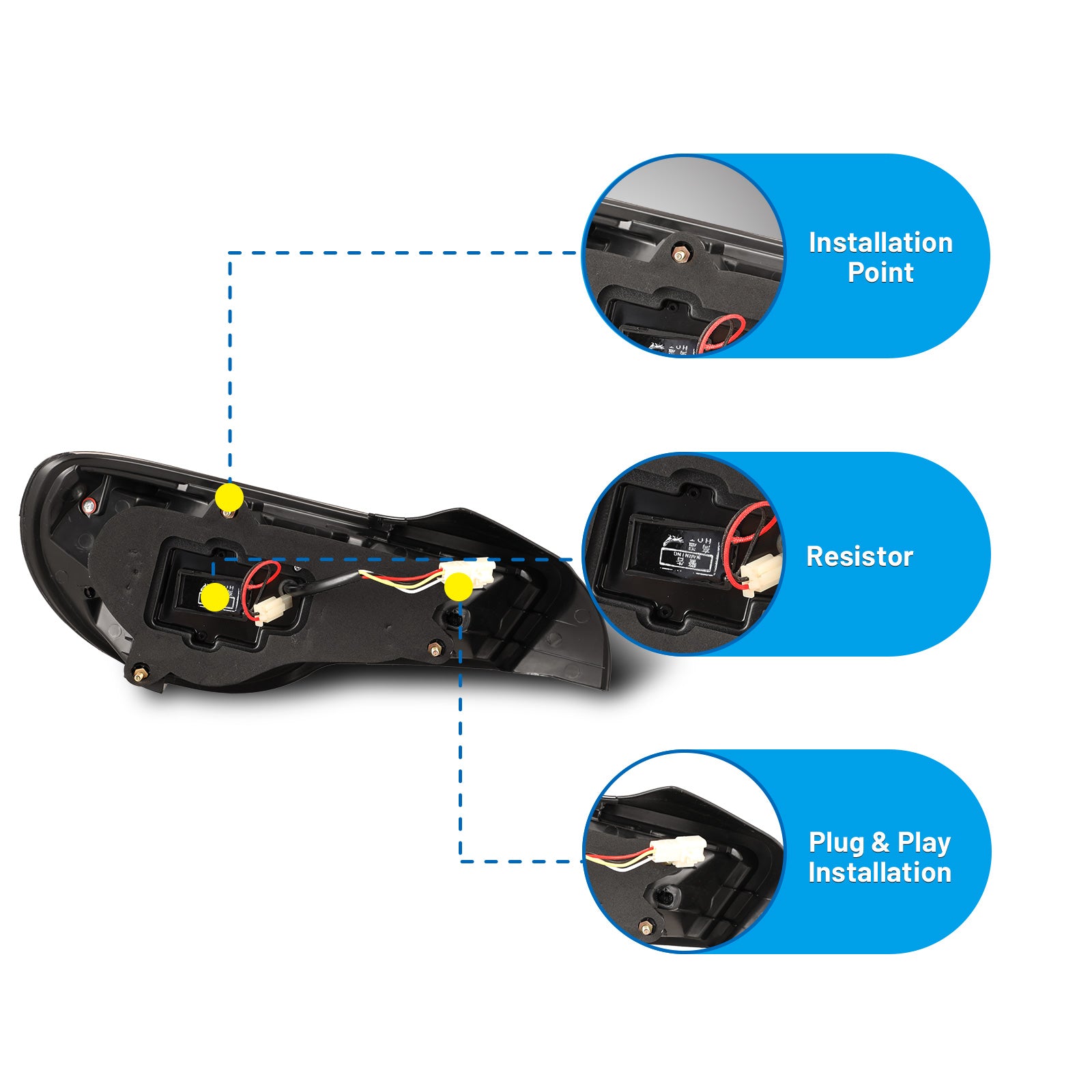 Tail Light Set For 13-16 Scion FR-S, 13-16 Subaru BRZ