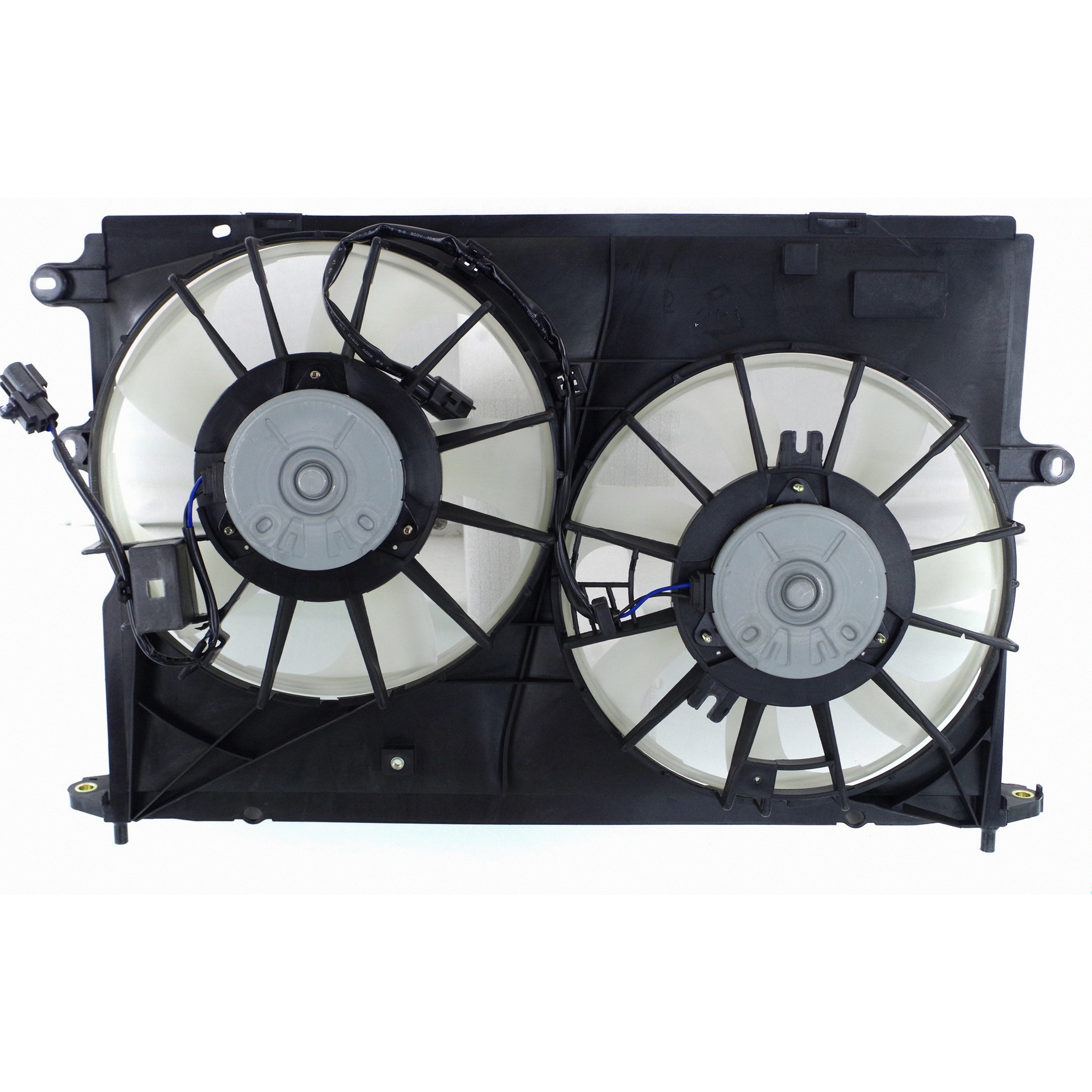 Dual Radiator And Condenser Fan Assembly For 09-10 Toyota Corolla, 09-13 Toyota Matrix