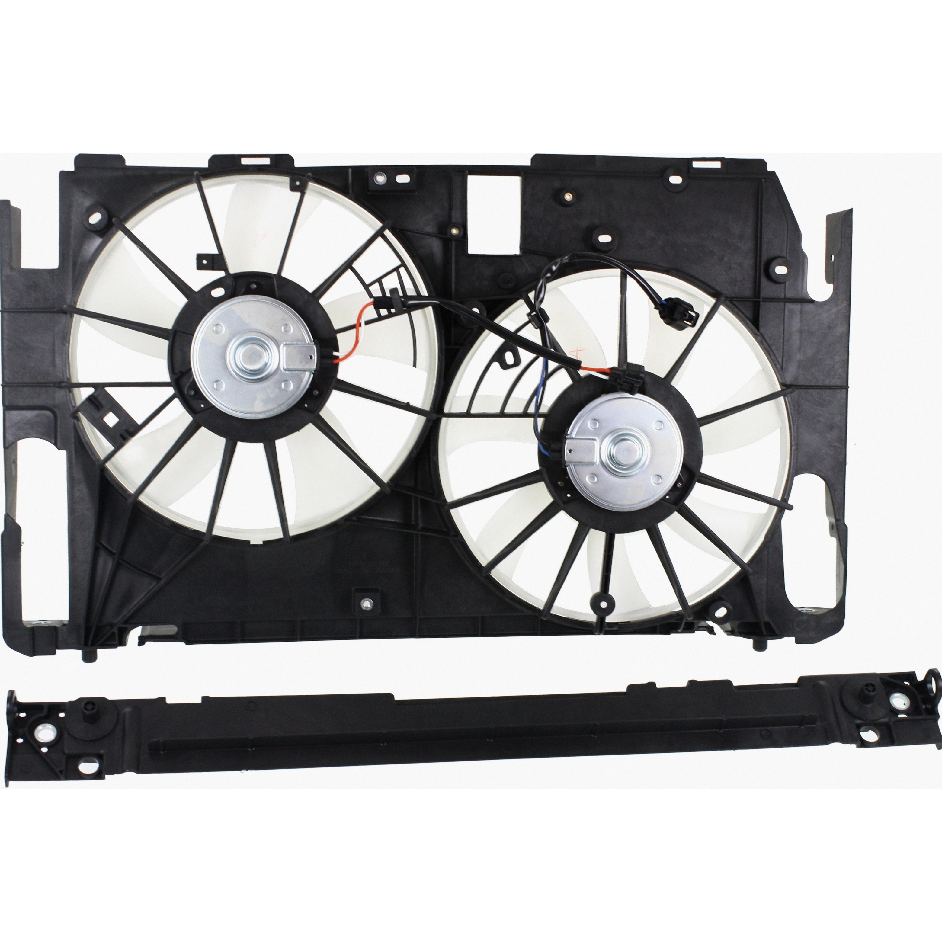 Dual Radiator And Condenser Fan Assembly For 12 Toyota RAV4