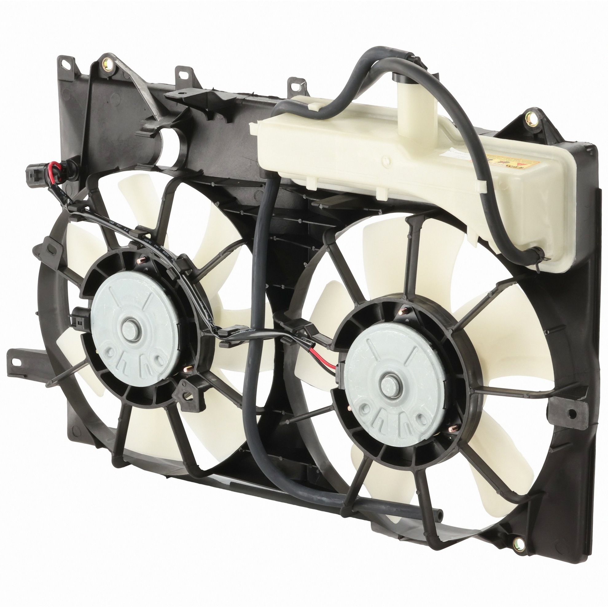 Dual Radiator And Condenser Fan Assembly For 04-09 Toyota Prius