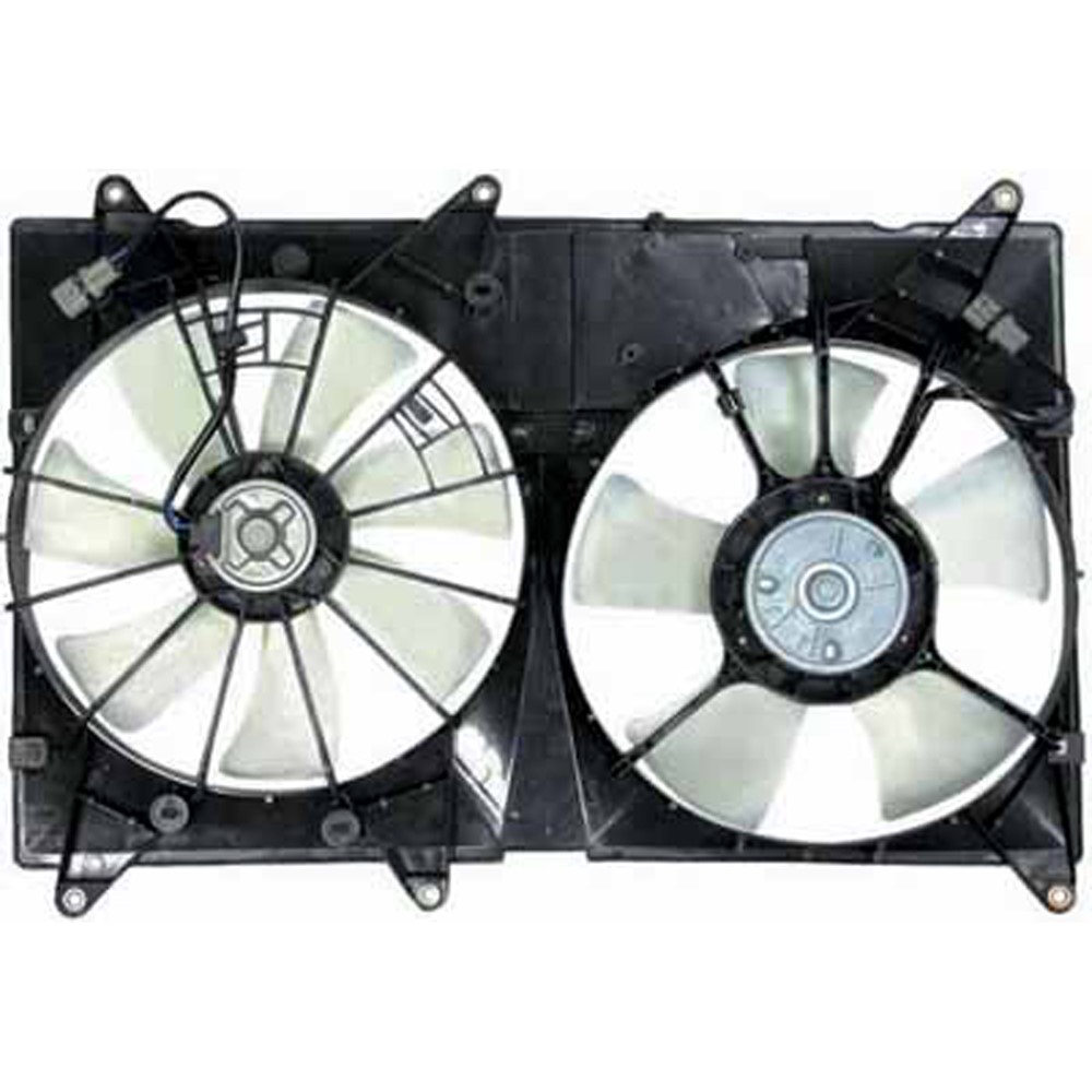 Dual Radiator And Condenser Fan Assembly For 04-07 Toyota Highlander