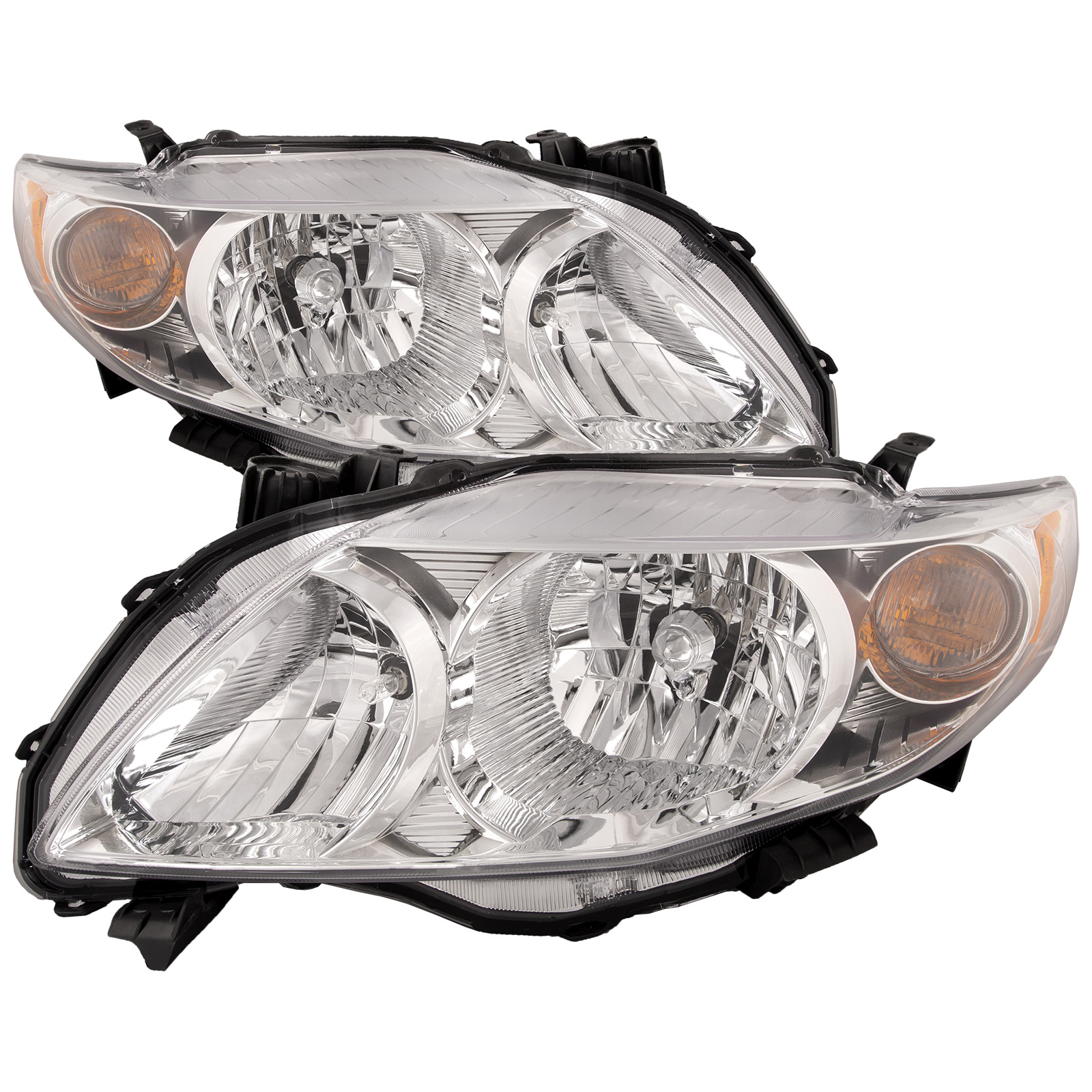 Headlight Set For 09-10 Toyota Corolla