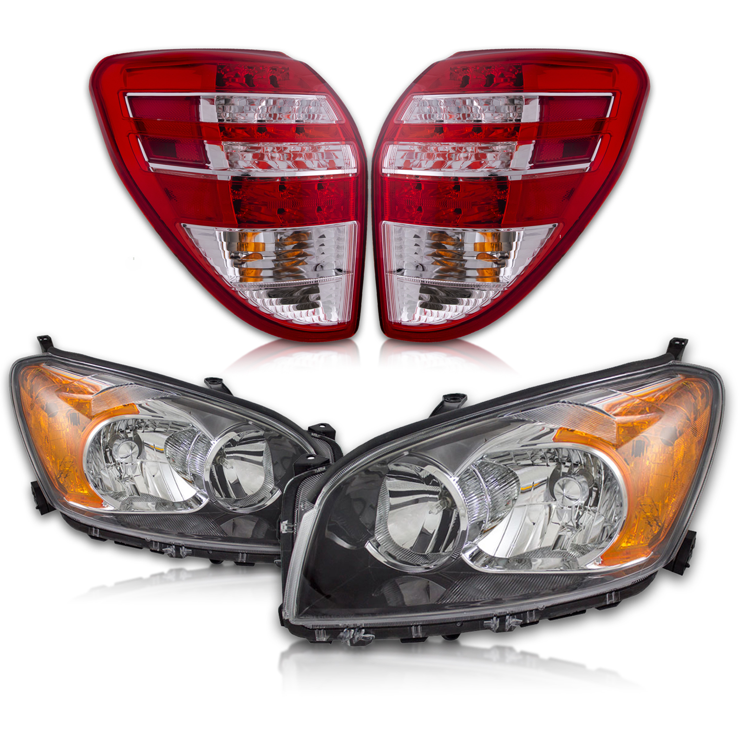 Headlight Set For 09-12 Toyota RAV4