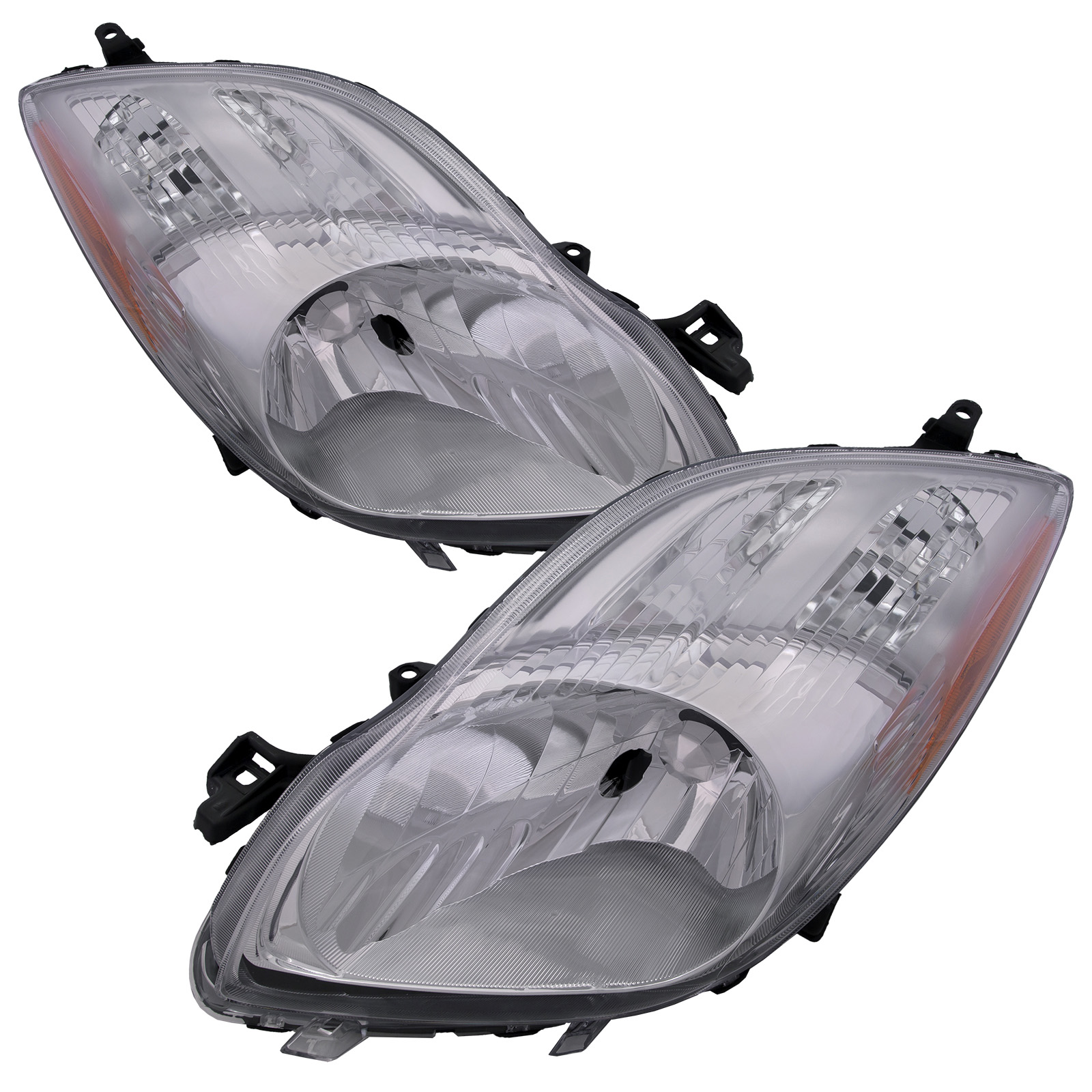 Headlight Set For 09-11 Toyota Yaris
