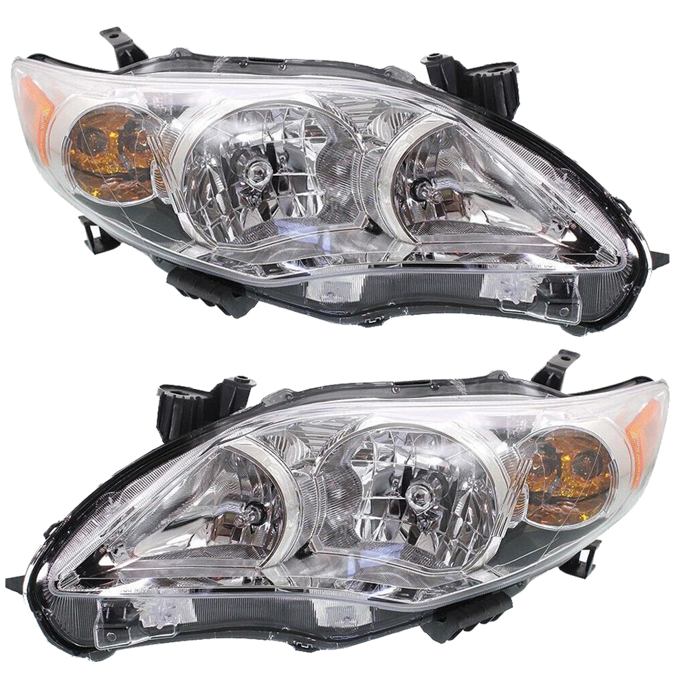 Headlight Set For 11-13 Toyota Corolla