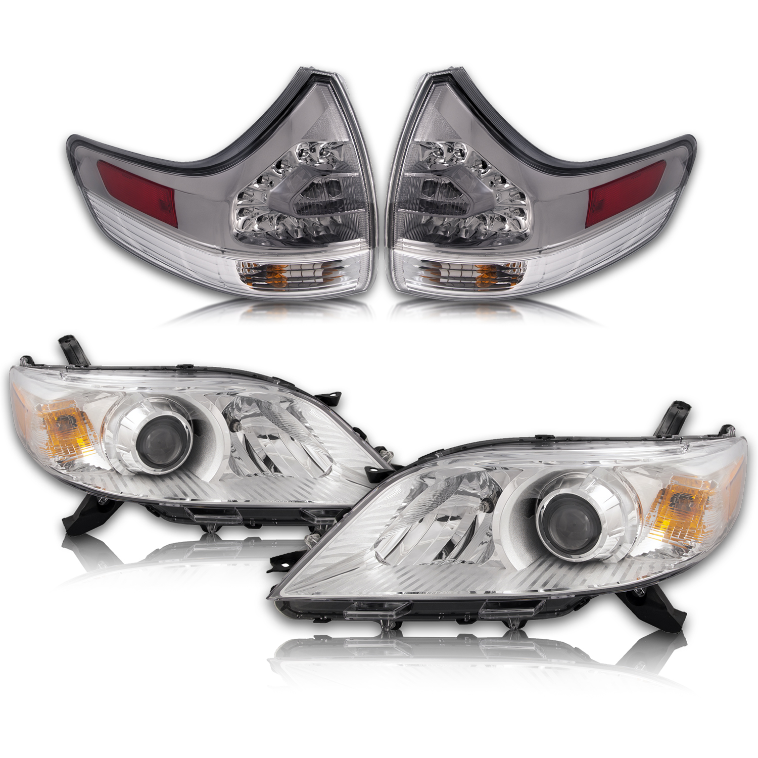Headlight Set For 11-20 Toyota Sienna