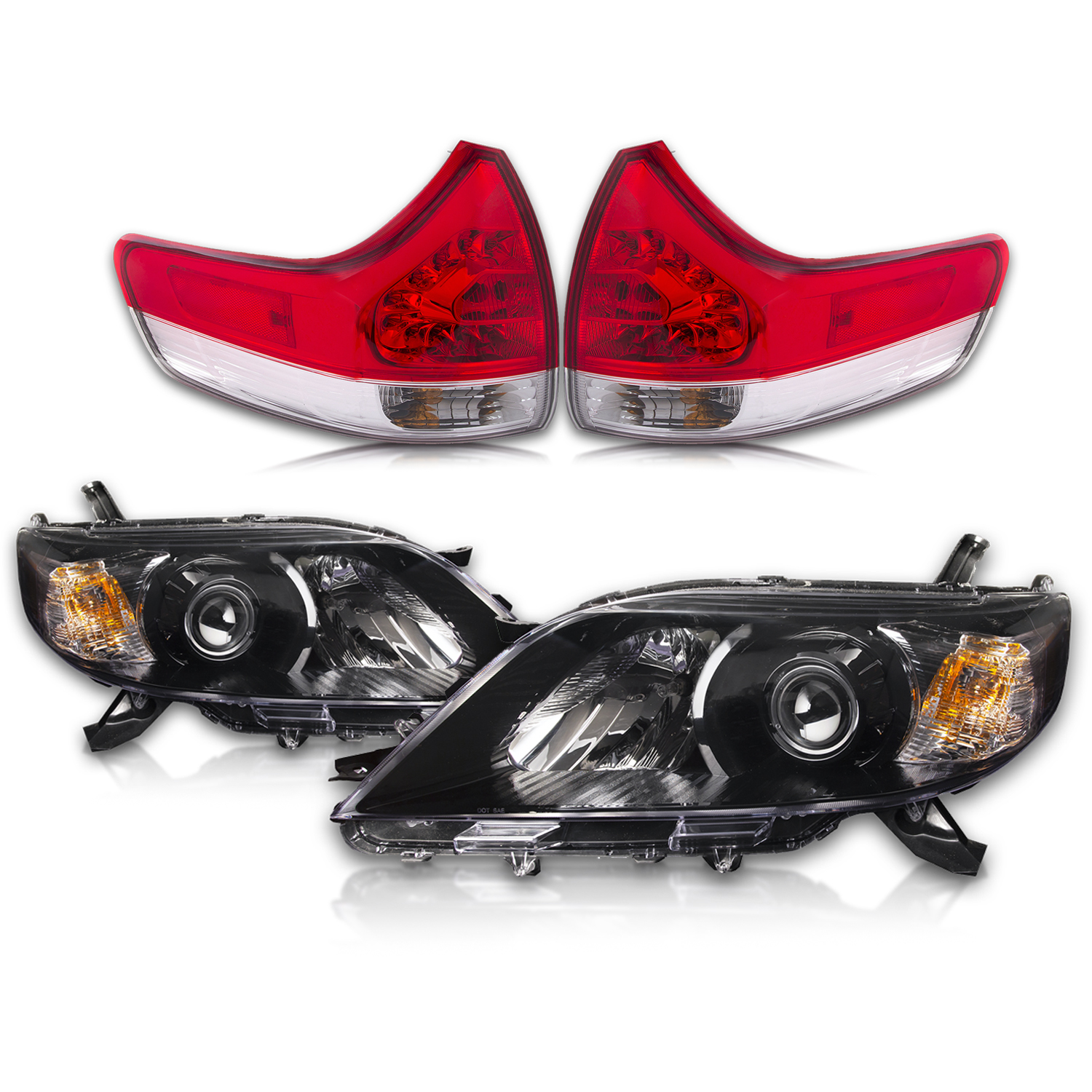 Headlight Set For 11-14 Toyota Sienna