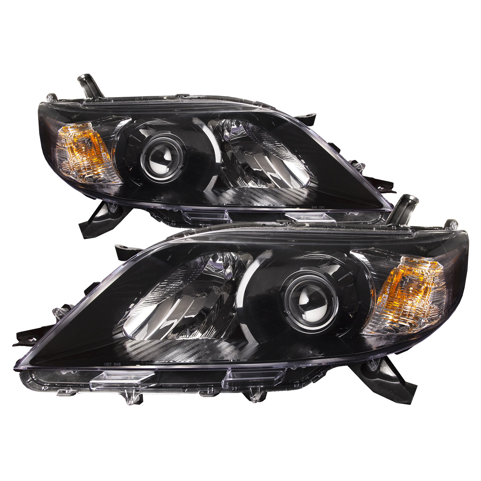 Headlight Set For 11-14 Toyota Sienna; CAPA Certified