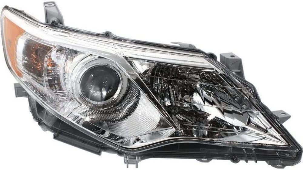 Right Passenger Side Headlight For 12-14 Toyota Camry; CAPA Certified