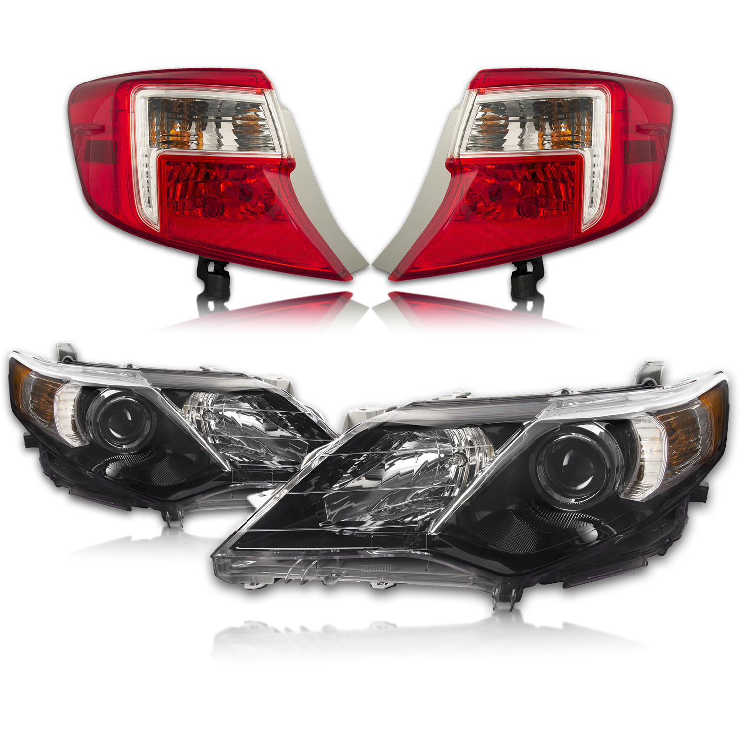 Headlight Set For 12-14 Toyota Camry