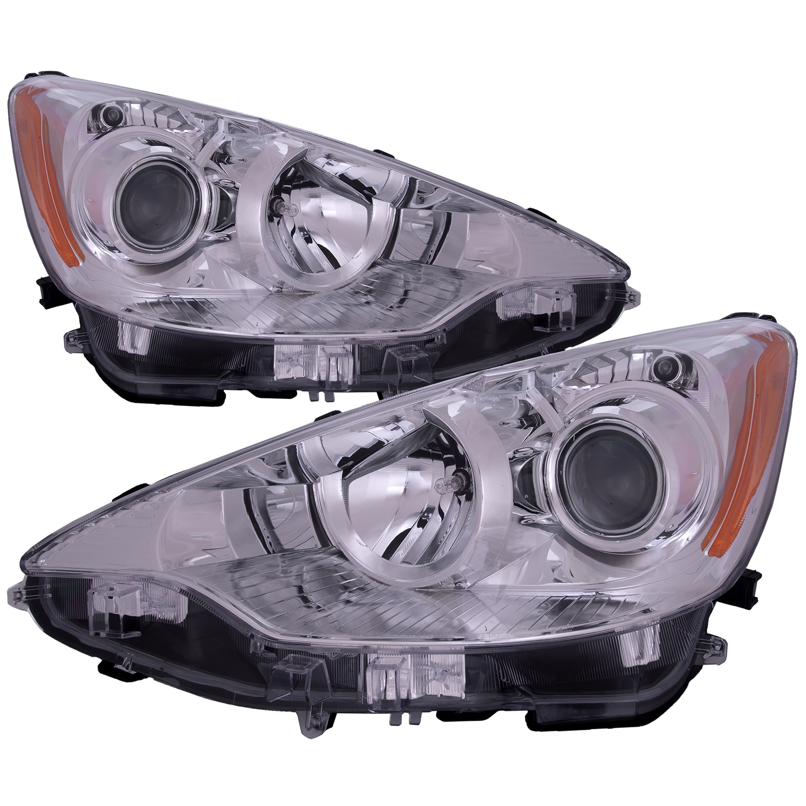 Headlight Set For 12-14 Toyota Prius C