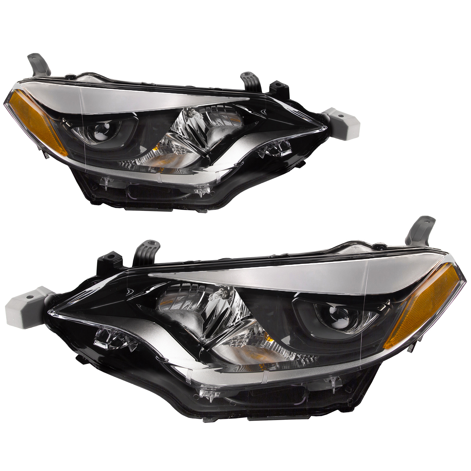Headlight Set For 14-16 Toyota Corolla