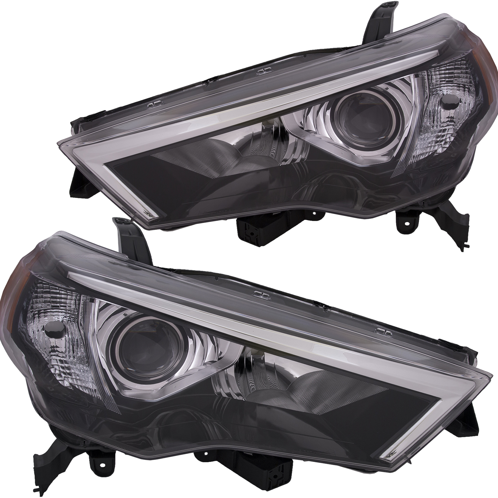 Headlight Set For 14-21 Toyota 4Runner; CAPA Certified