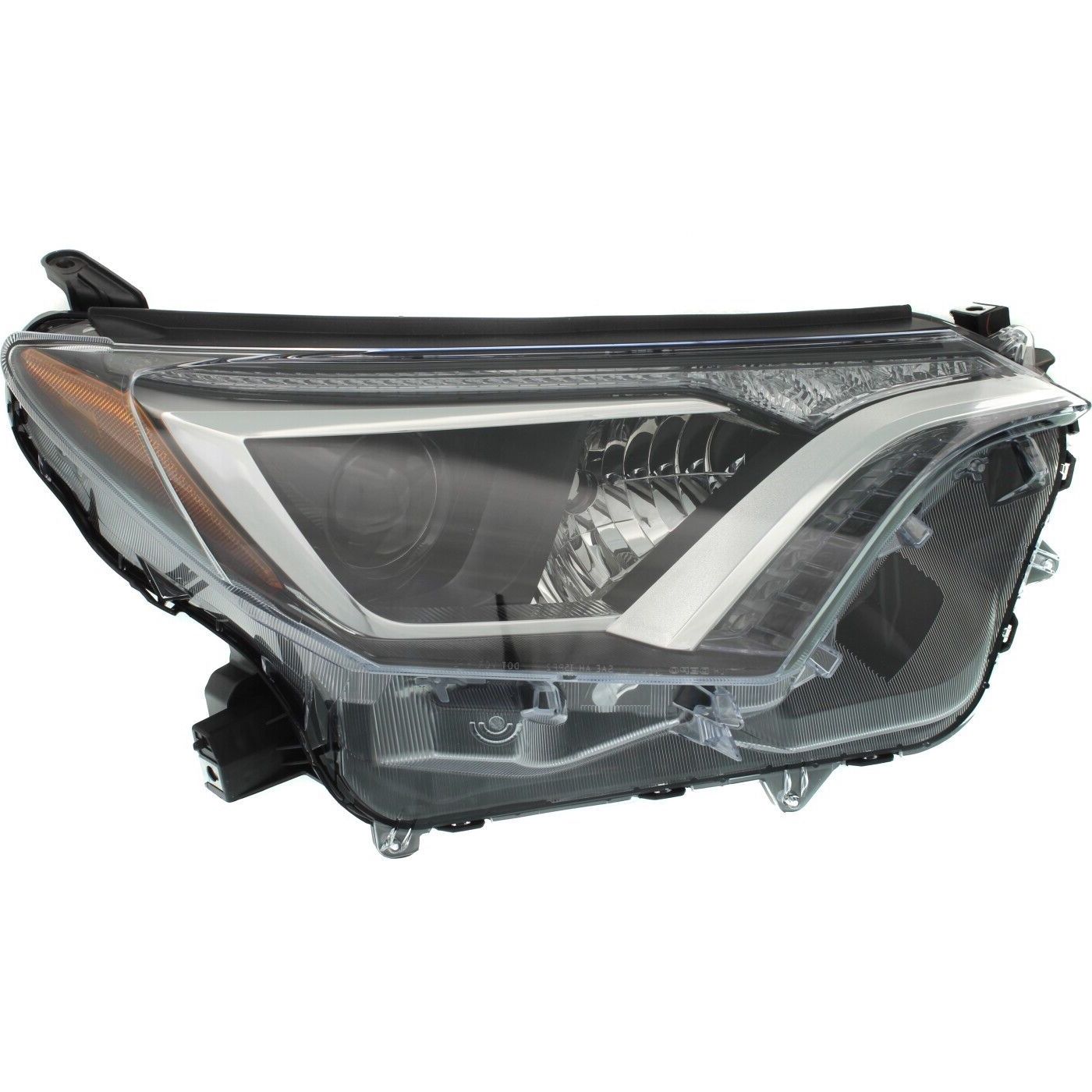 Right Passenger Side Headlight For 16-18 Toyota RAV4