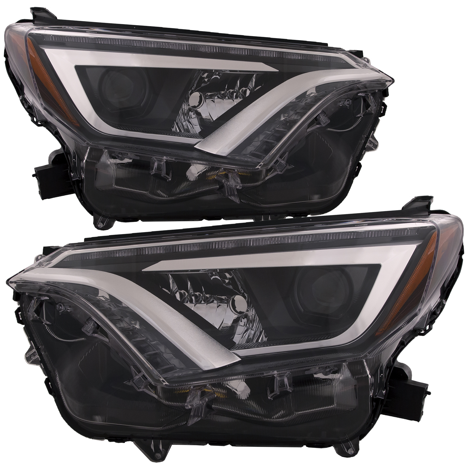 Headlight Set For 16-18 Toyota RAV4; CAPA Certified