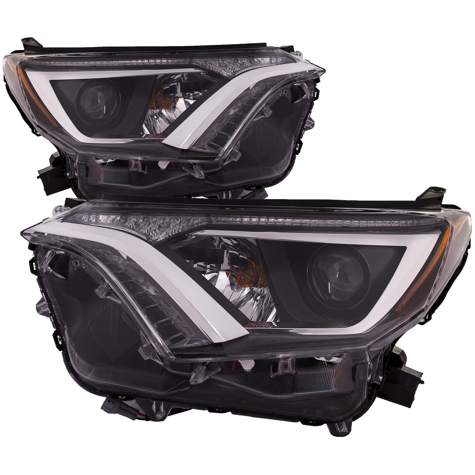 Headlight Set For 16-18 Toyota RAV4; CAPA Certified