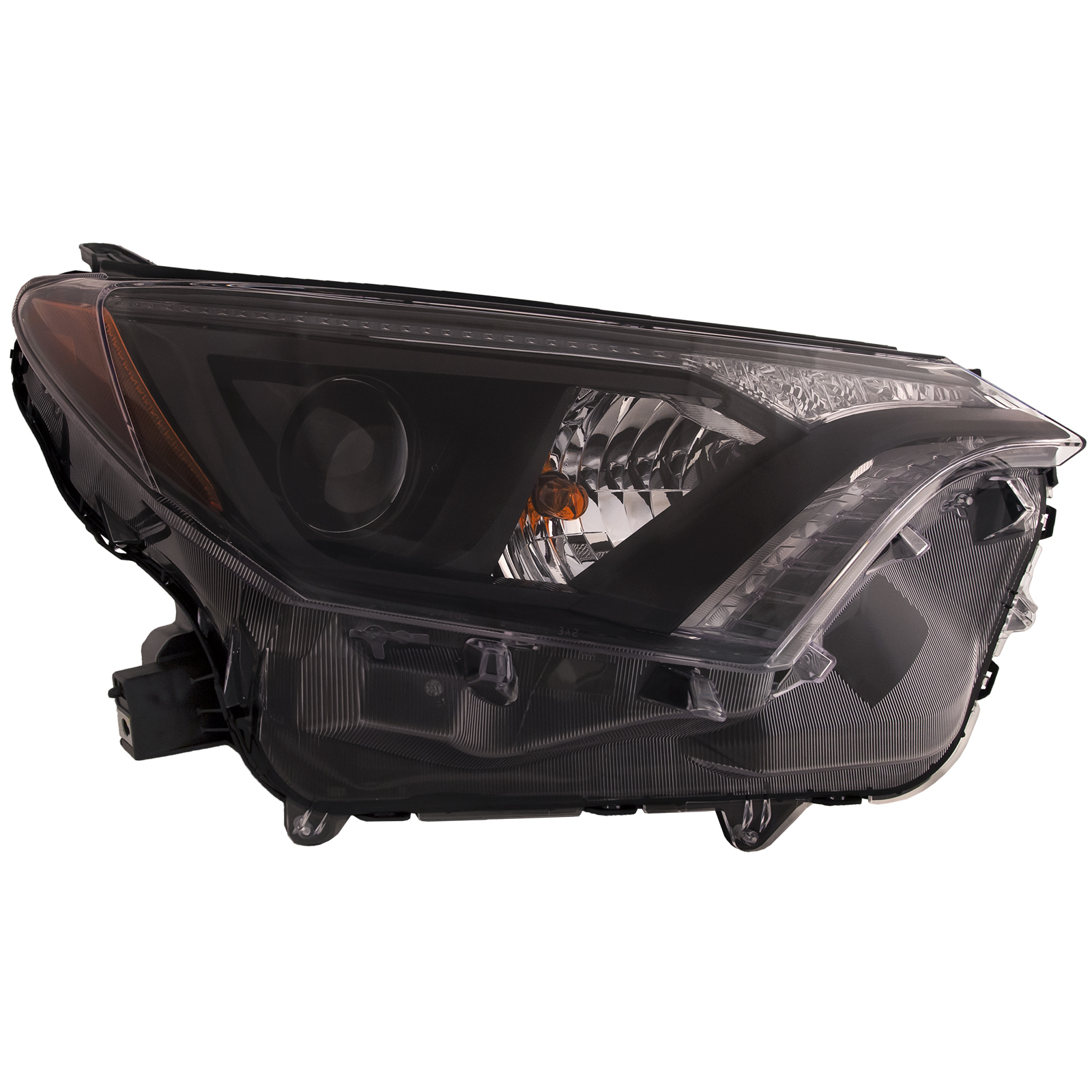 Right Passenger Side Headlight For 16-18 Toyota RAV4; CAPA Certified