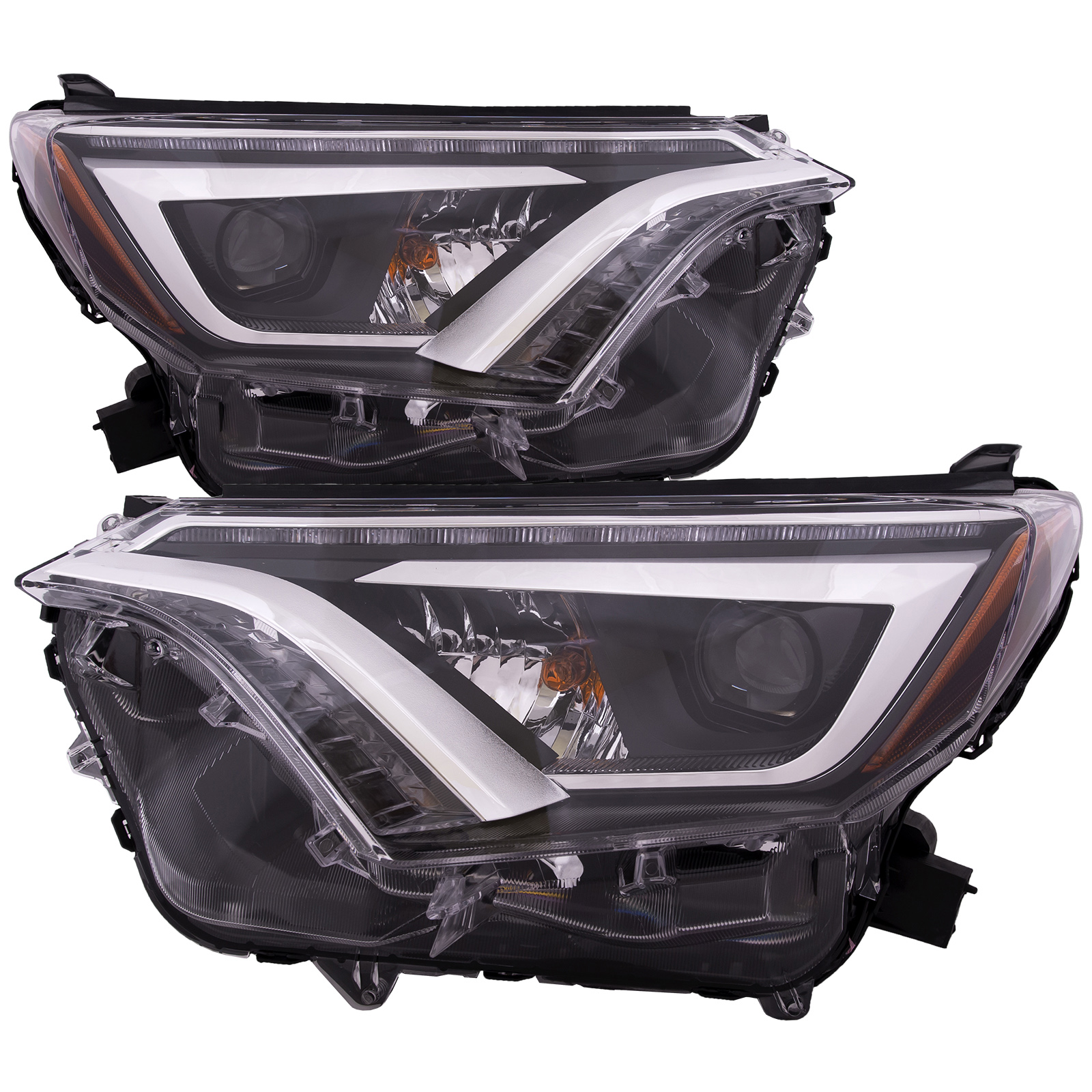 Headlight Set For 16-18 Toyota RAV4