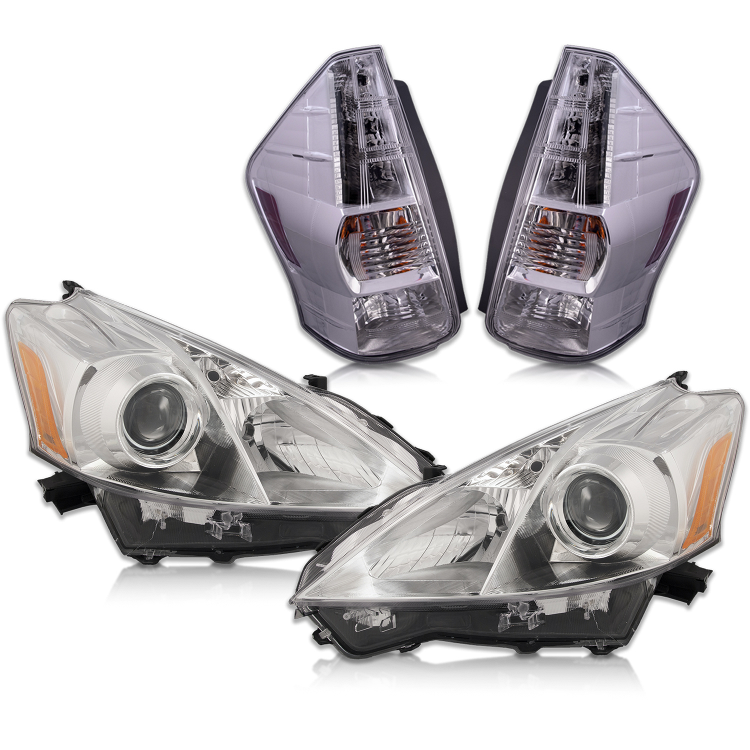 Headlight Set For 12-14 Toyota Prius V