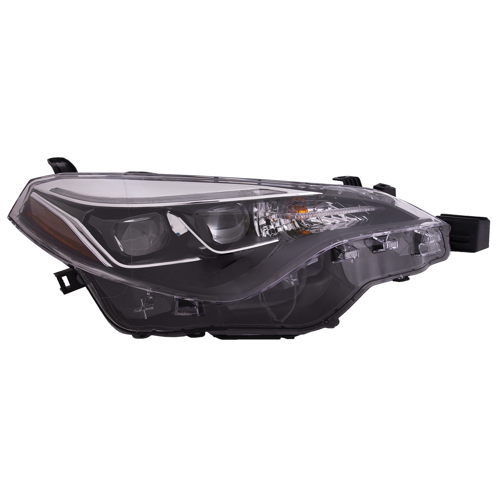 Right Passenger Side Headlight For 17-19 Toyota Corolla; CAPA Certified