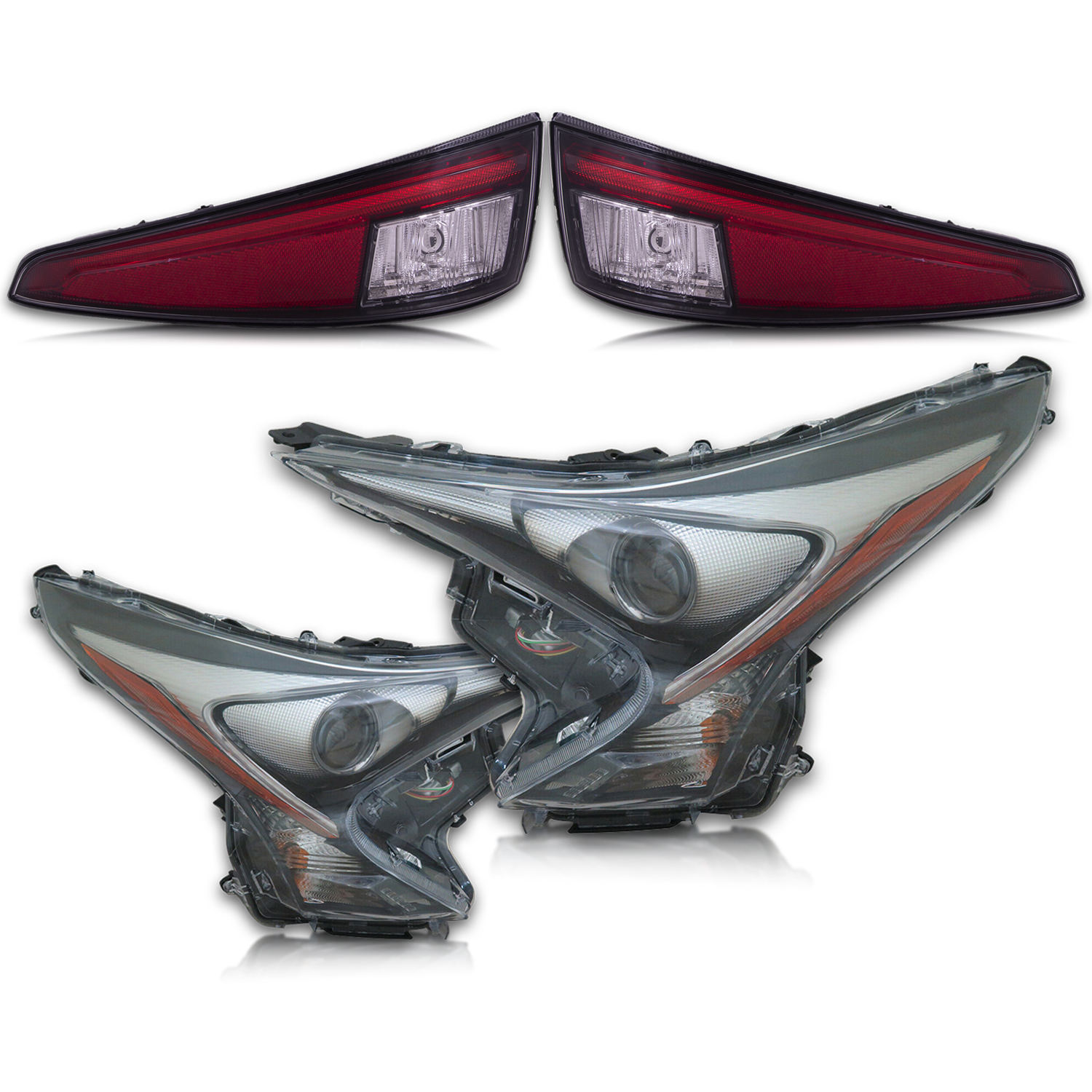 Headlight Set For 16-18 Toyota Prius
