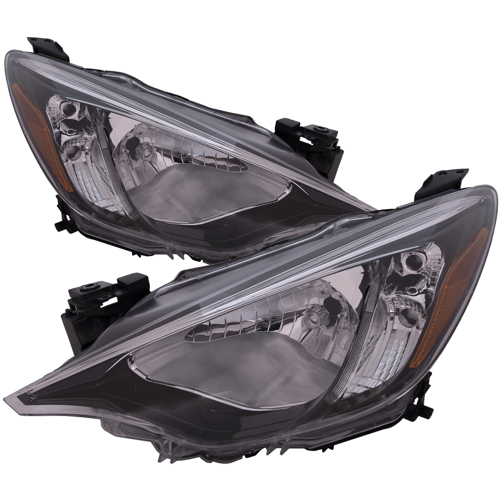 Headlight Set For 16 Scion iA, 16-20 Toyota Yaris