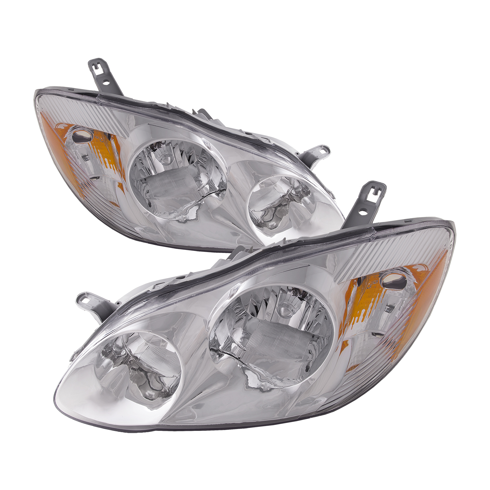 Headlight Set For 03-04 Toyota Corolla