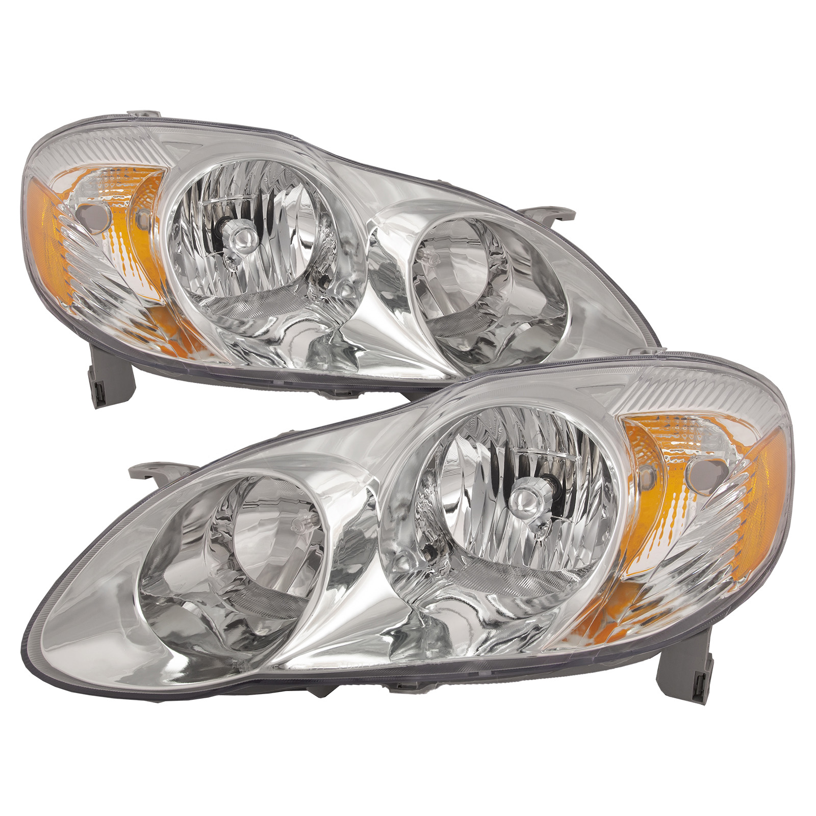 Headlight Set For 03-04 Toyota Corolla