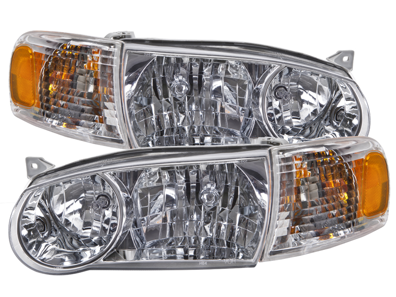 Headlight Set For 01-02 Toyota Corolla
