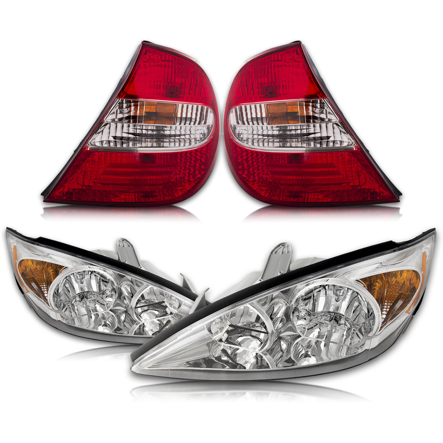 Headlight Set For 02-04 Toyota Camry