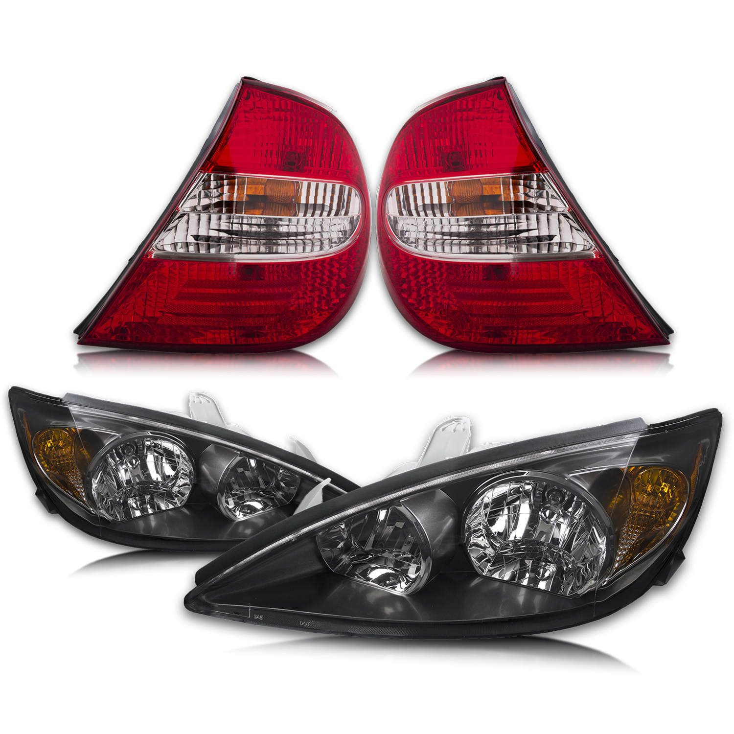 Headlight Set For 02-04 Toyota Camry